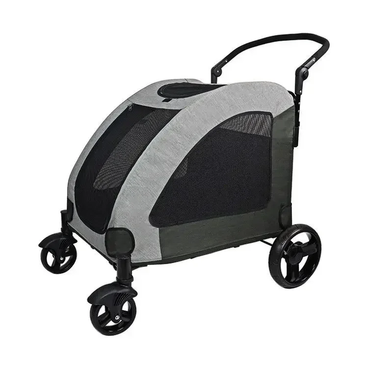 Wholesale Hot Selling OEM/ODM Large Dog Pet Carrier Pet Stroller Fashionable Strong Bicycle Trailer Pet Trailer CWW Luxury 1pcs