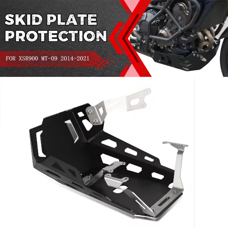 

For YAMAHA XSR900 FJ-09 FZ-09 MT-09 2014-2021 Motorcycle Engine Protection Cover Chassis Base Guard Bash Skid Plate Protector