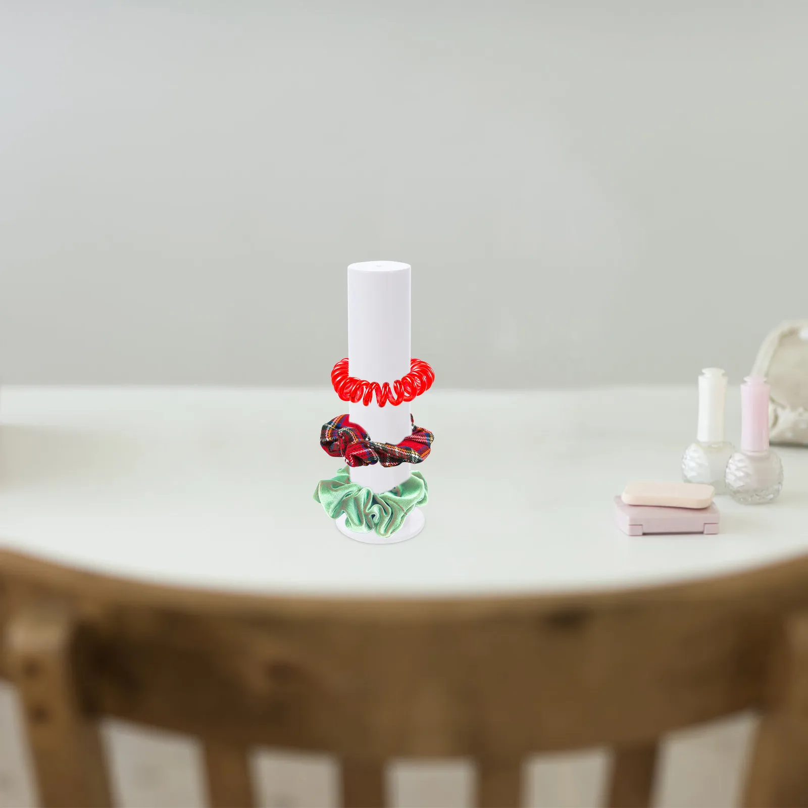 

Акриловая подставка-органайзер для резинок для волос и аксессуаров, долговечная и прочная витрина для дома и магазина