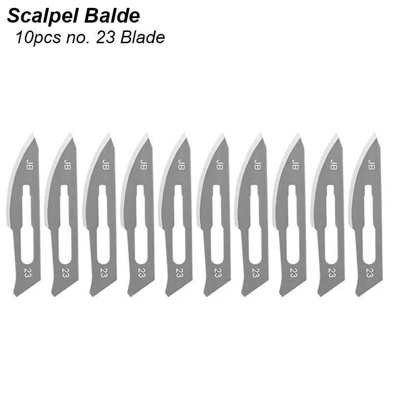 11-teiliges Skalpellklingen-Set mit Metallgriff, Präzisions-Büromesser aus Stahl, Holzschnitzmesser, Schablonenmesser, DIY-Chirurgie-Werkzeug