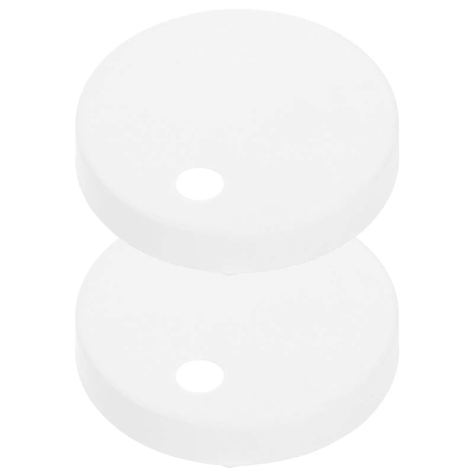 

1Pair White Round Plastic Toilet Bolt Caps 45Mm Universal Decorative Screw Cover for Bathroom Toilet Bowl Floor Fixing