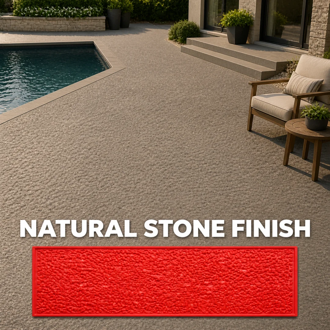 Textured Border Concrete Stamp Mold – Seamless Pebble Texture Mat