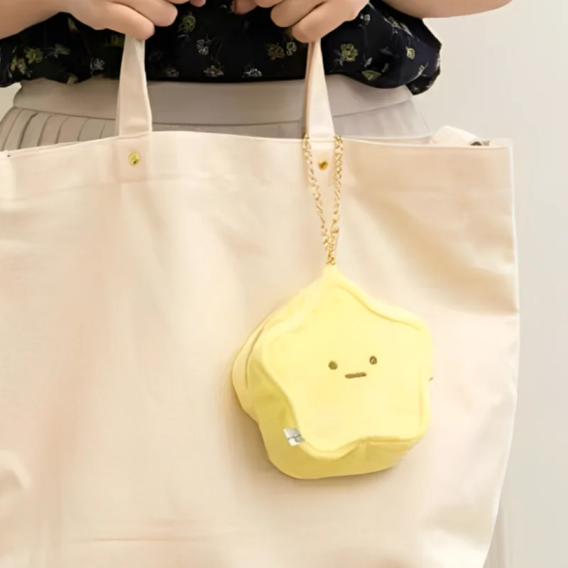 Kawaii Sanrio Sumikko Gurashi Plush Wallet Cute Star Series Anime Backpack Pendant Transparent Small Bag Girl Festival Gift