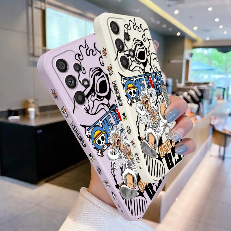 

Anime Luffy One Piece Comics For Samsung A33 A31 A25 A23 A22 A21s A15 A14 A13 A05 A13 A12 A04 5G Liquid Left Rope Phone Case