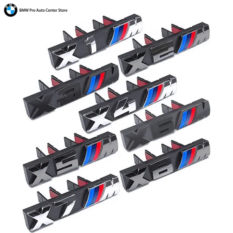 3D Car Front Grille Badge Logo Sticker For BMW M1 M2 M3 M4 M5 M6 M7 E84 E83 F39 F10 G80 G60 E60 E46 F30 G11 G07 G86 Car Styling