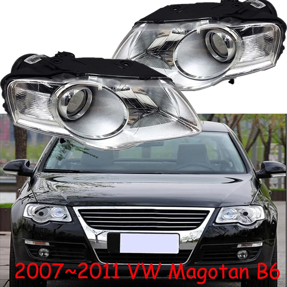 

1pcs car bumper Magotan headlamp for Volkswagen Passat B6 headlight 2007~2011car accessories head lamp for VW passat fog light