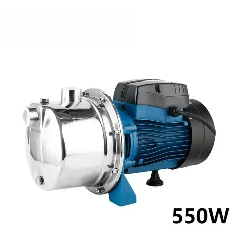 220V 550W Automatic 304 Stainless Steel Jet Water Pump Intelligent Pipeline Booster Pump with Pressure Gauge