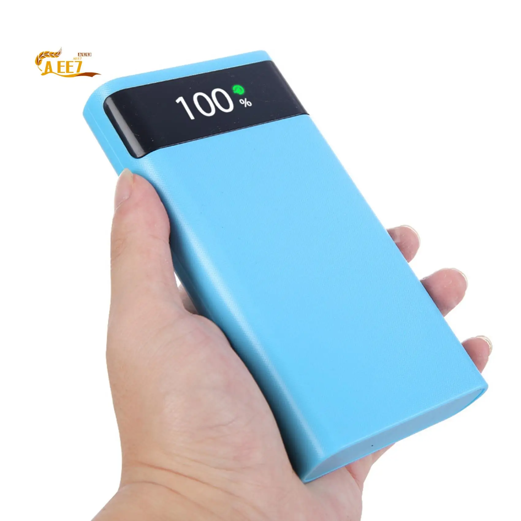 

AEE7-18650 аккумулятор Power Bank Box 18 Вт быстрая зарядка ЖК-дисплей 20000 мАч плата питания для 6X18650 аккумулятор DIY чехол Powerbank