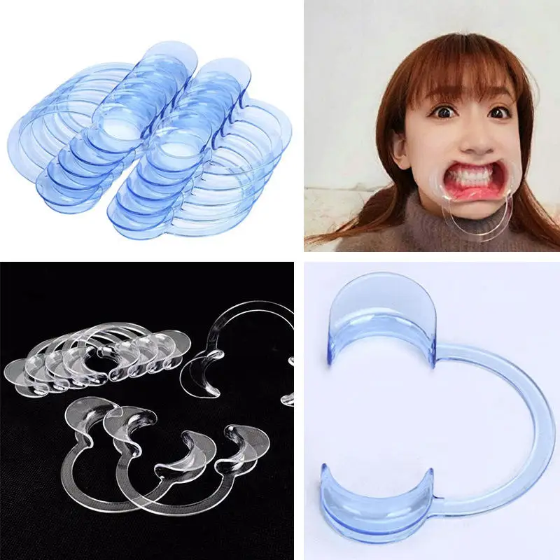 

10Pcs C Shape Dental Teeth Cheek Retractor Dental Mouth Opener Cheek Intraoral Orthodontic for Dentist Tool Teeth Whitening Care