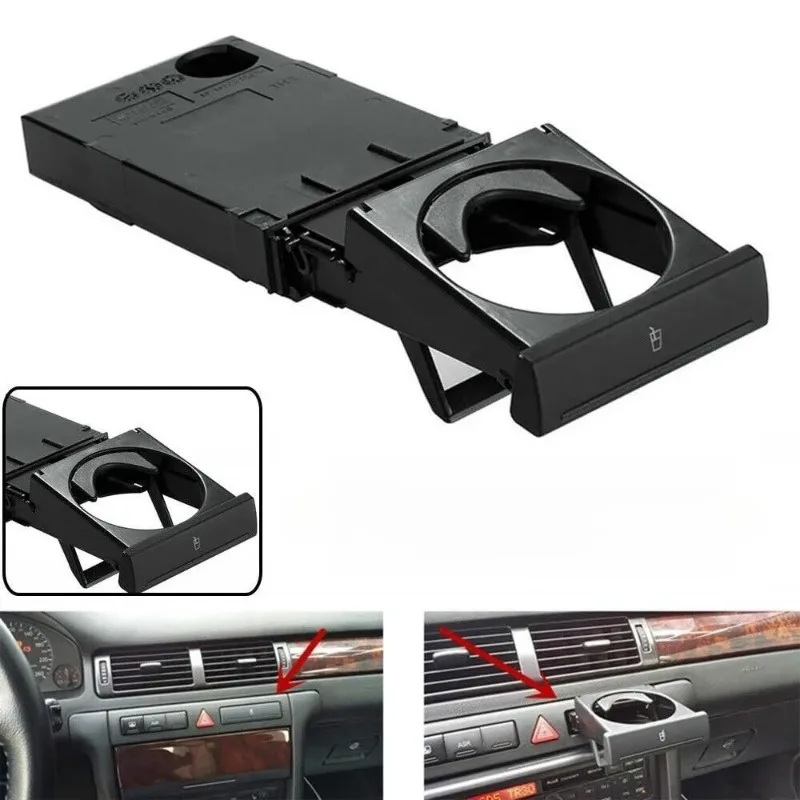 4B0862534D Folding Car Cup Holder Stand for AUDI A6 C5 98-05 Auto Drink Coffee Beverage Ashtray Mount Stand Rack