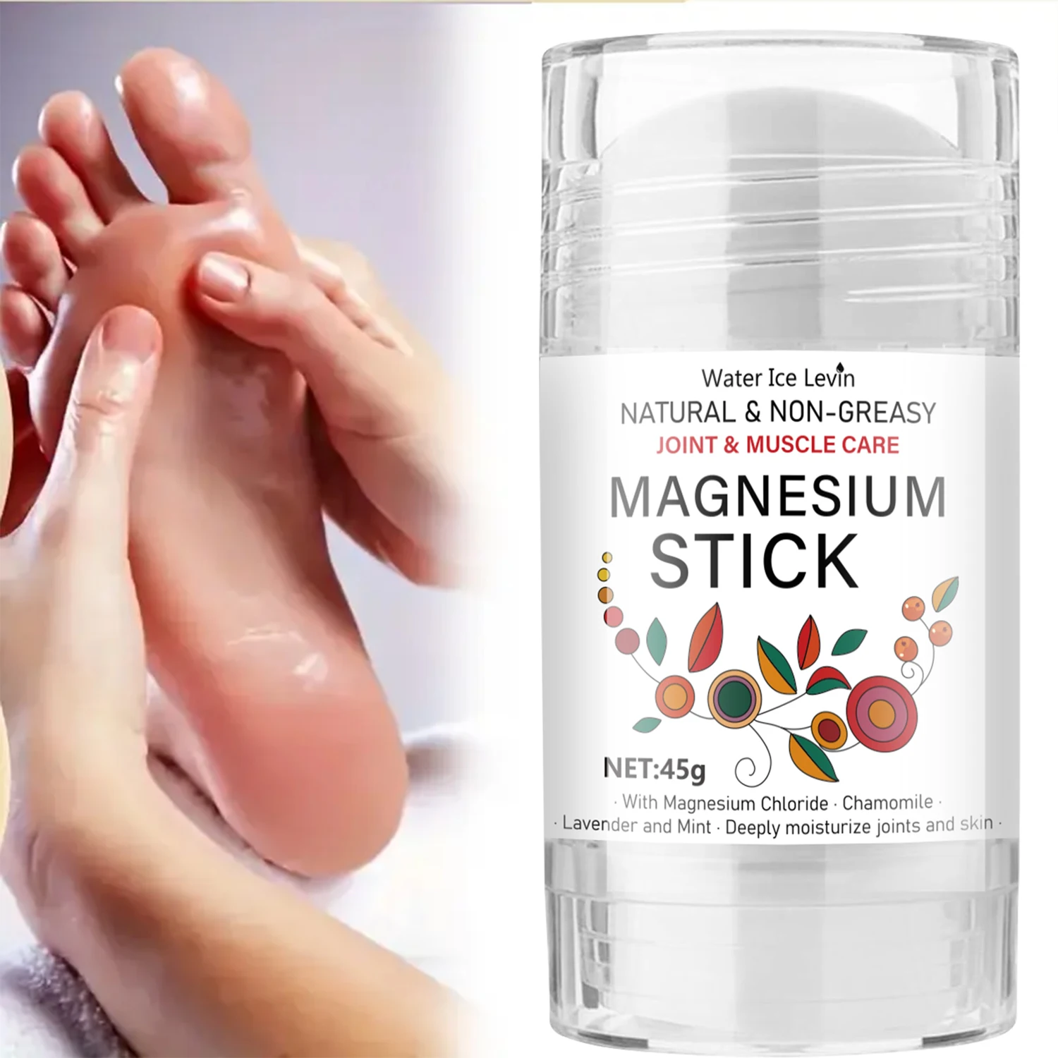 Magnesiumstab für Gelenke und Muskelpflege – natürlich, nicht fettend mit Kamille und Lavendel, spendet tiefen Feuchtigkeit