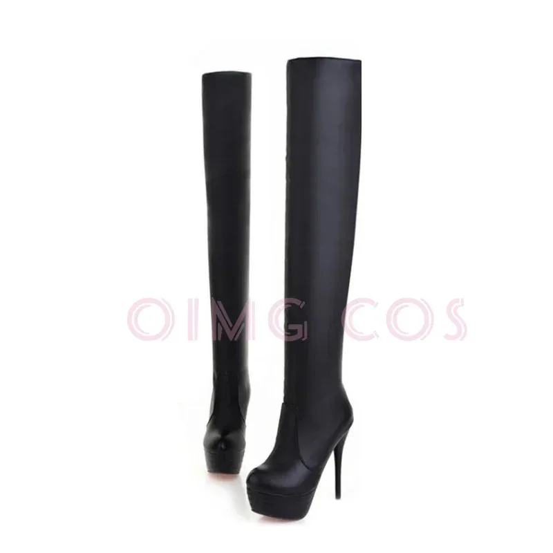 Nier Automata Shoe Long Boots Cosplay Costume Yorha 2B Sexy Outfit Games Women Role Play Girls Halloween Party Fancy