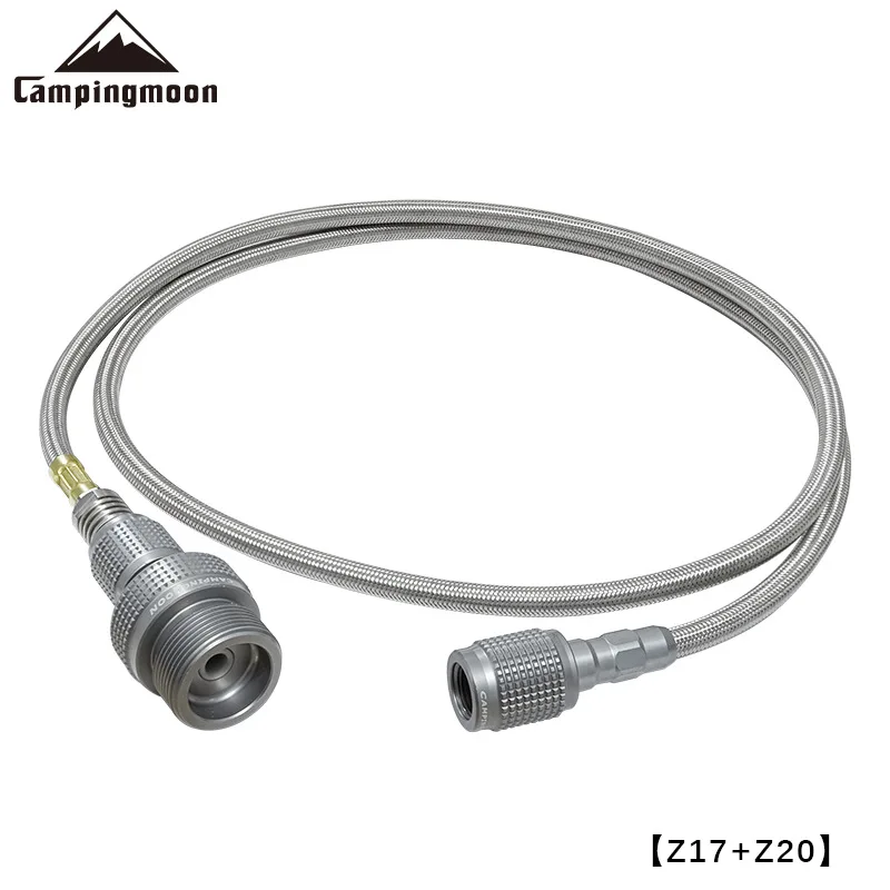 Z17 100CM CAMPINGMOON Outdoor Camping Equipment Card Type Furnace Head Extension Tube Straight Gas Extension Pipe