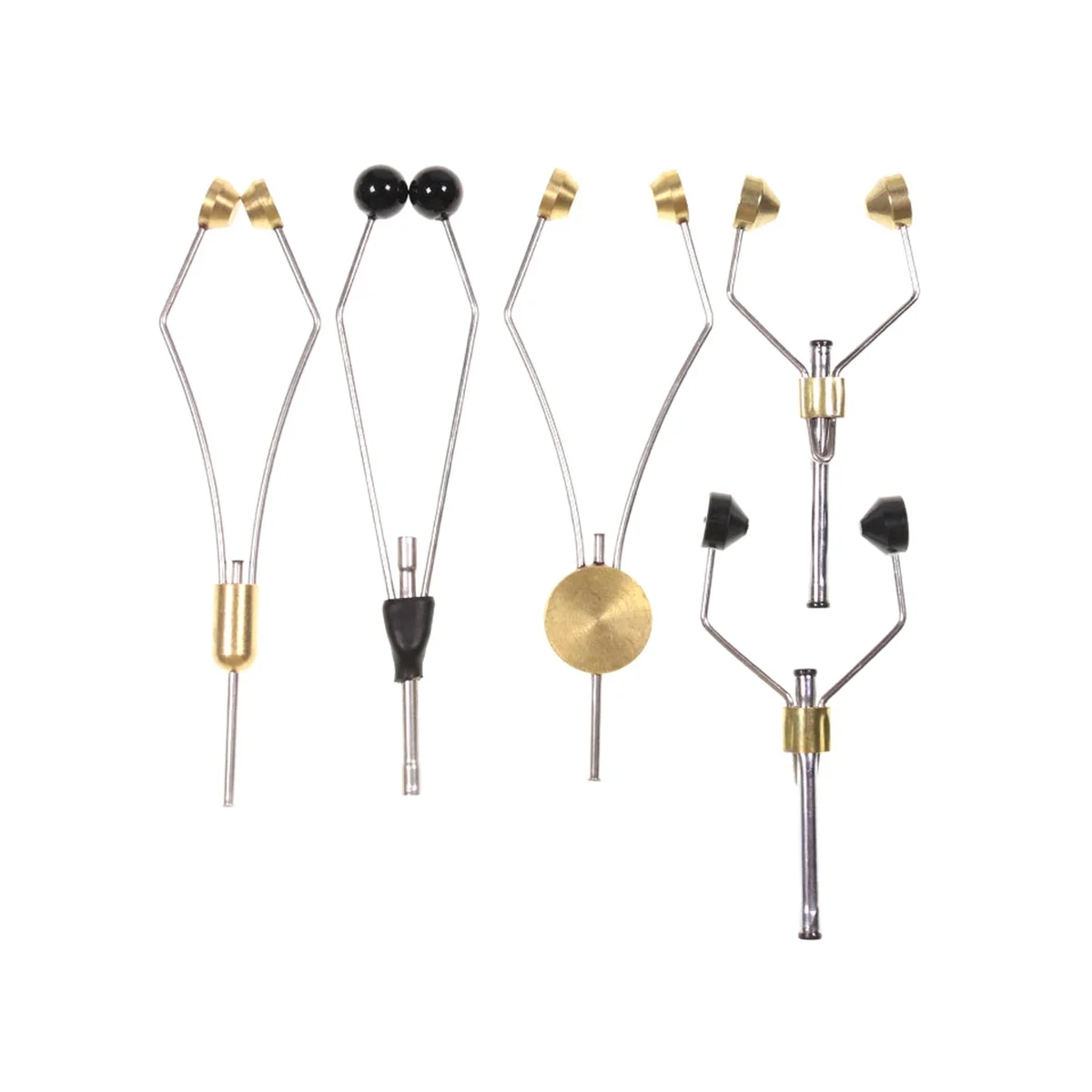 

AEF6-5 шт., рыболовные инструменты для привязывания мушек, держатели для шпулей, вставки для рта, держатели для шпульки, инструмент для изготовления узлов, инструмент для привязывания мушек