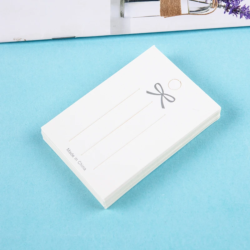 White Paper Card Hair Accessories Card DIY Handmade Hair Clip Hairband Jewelry Packaging Price Tag Card