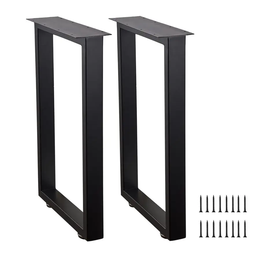 

Inch Bench Legs Metal Coffee Table Legs Heavy Duty Table Legs Iron Bench Legs, Black, Set of 2