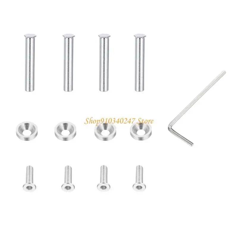 Q22A 4 قطعة تركيبات مشعاع تبريد المياه المهنية طويلة قصيرة مسامير مروحة تصاعد المسمار مسامير مروحة الكمبيوتر لتبريد المياه #3