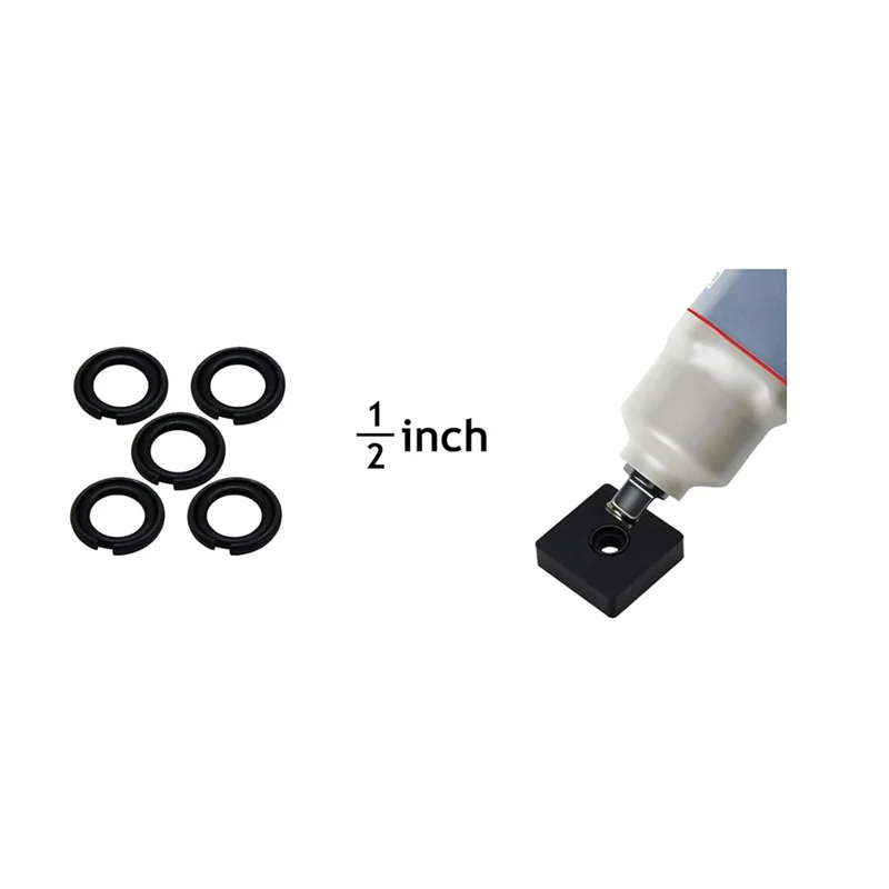 (4+4 Sets) 1/2And 3/8Inch Impact Retaining Ring Clip Friction Ring With O-Ring For Electric/Pneumatic Type Impact Wrench-A21R