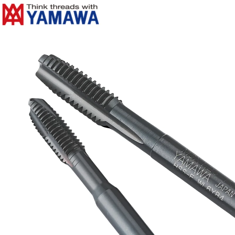 YAMAWA PO-OX INOX HSSE Standard Fine Spiral Pointed Taps M1M2M3M4M5M6M7M8M10M11M12M14M16M18M20M22M24 Thread Taps For Steel 1pcs