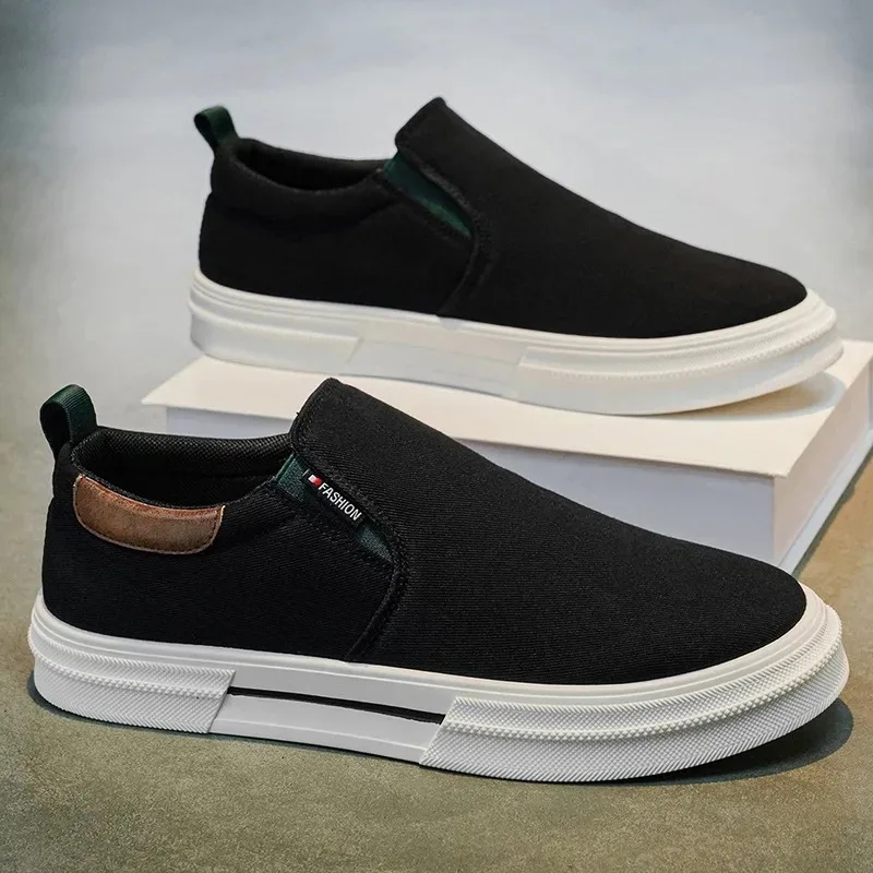 

Fashion Men's Slip-on Canvas Sneakers | Lightweight Breathable Casual Shoes | Comfortable Walking Loafers for Male Daily Use