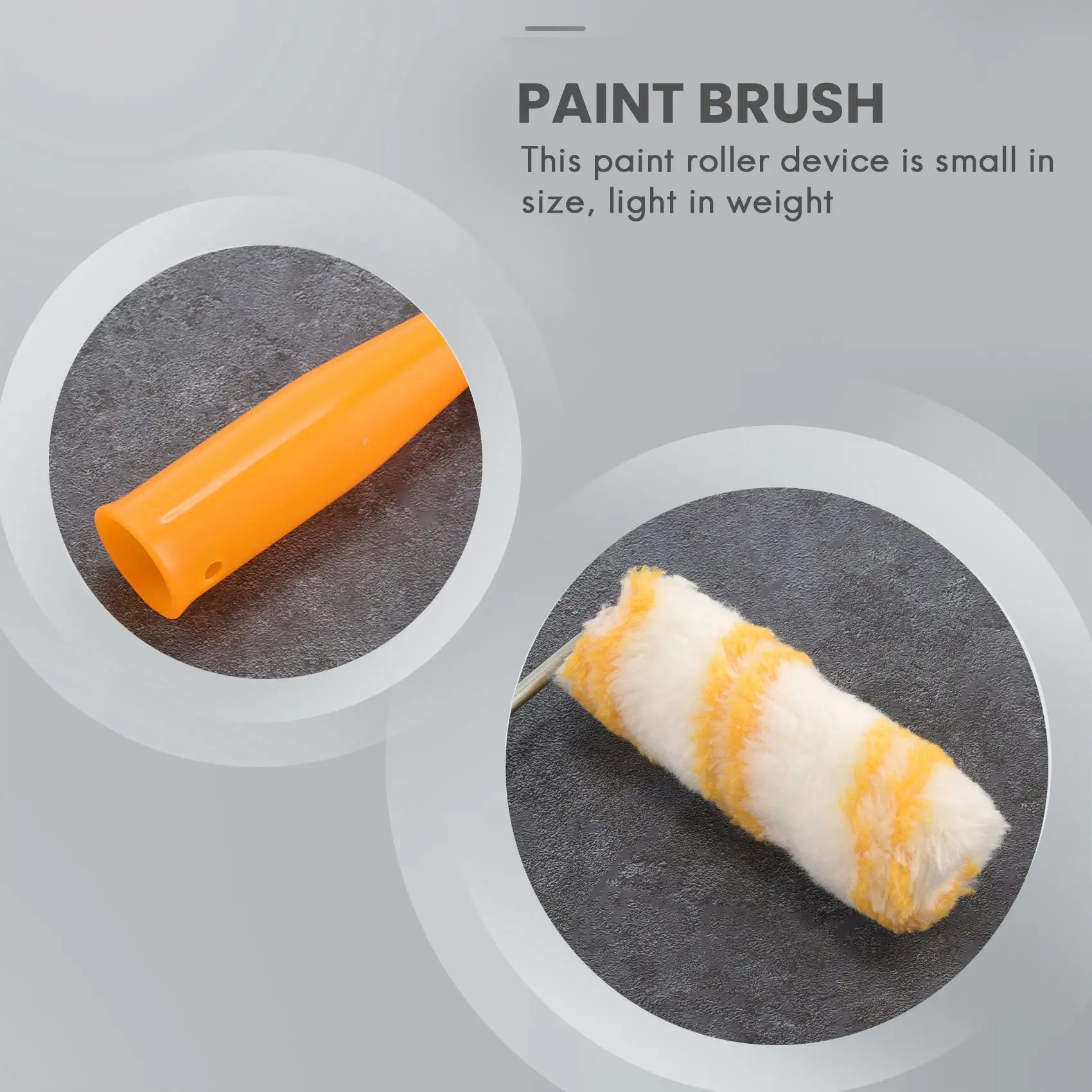 HOT-1 Set Of 4 Inch Wall Paint Roller Set Replacement Roller Cover Home Decoration Paint Brush Set With Roller Brush