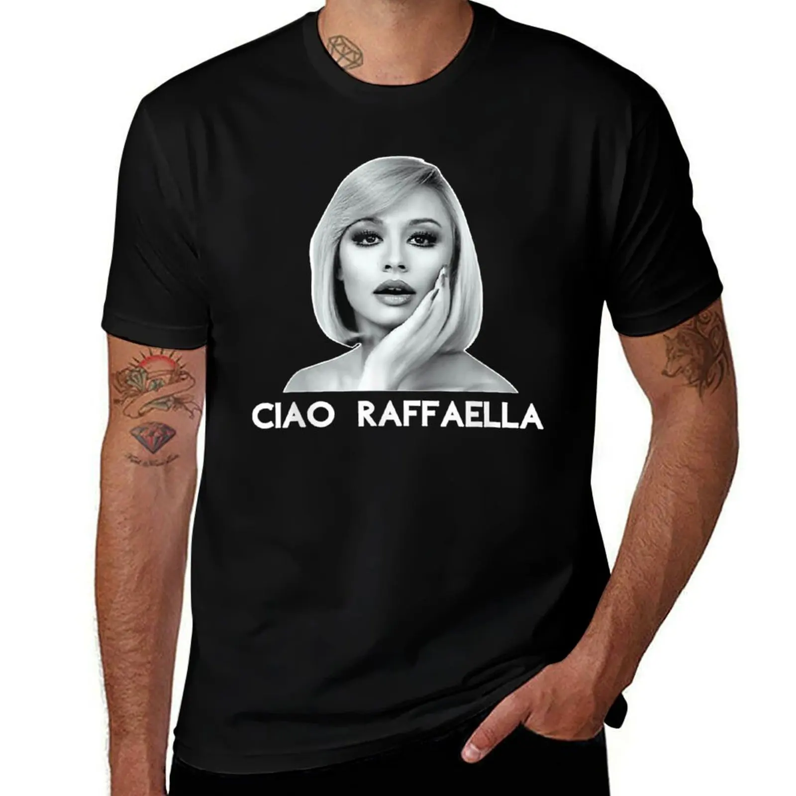 Raffaella carrà-CIAO RAFFAELLA camiseta hombre camiseta gráfica hombre camisetas camiseta gráfica