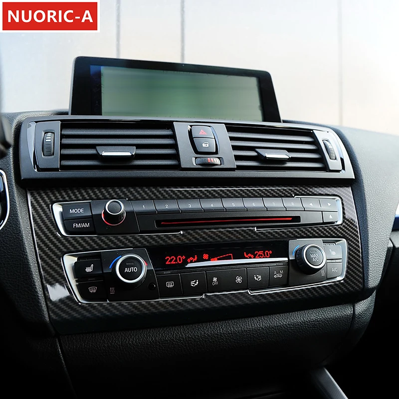 

Auto For BMW 1 2 Series F20 F21 F22 F23 2012-2016 Console CD Control Panel Frame Sticker Trim Carbon Fiber Color Car Accessories