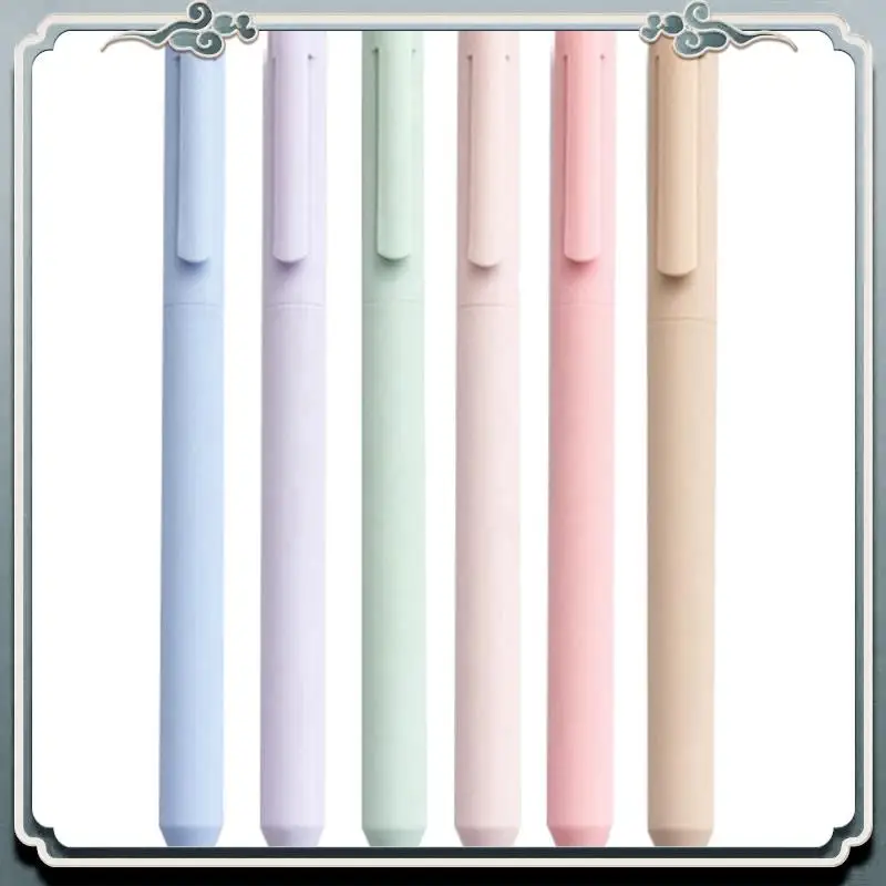 Colored Gel Pen Pastel Ink Colors Quick Dry Ink Pen Neutral Pens Fine Tip 0.5Mm Office Supplies Writing Journal