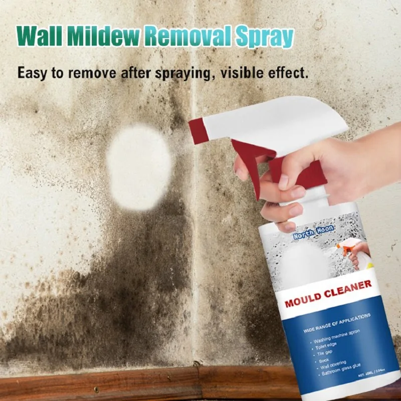 Wall Mildew Remover Mildew Stain Remover Spray Active Mildew Mould Removal Foam Spray Long-lasting Effect Wall Mold Remover