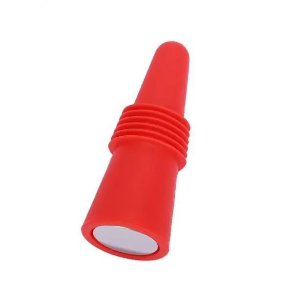 Wine Bottle Stopper Silicone and Steel Durable Air Tight Seal Fresh Keeper Decorative Table Accessory for Home Dining