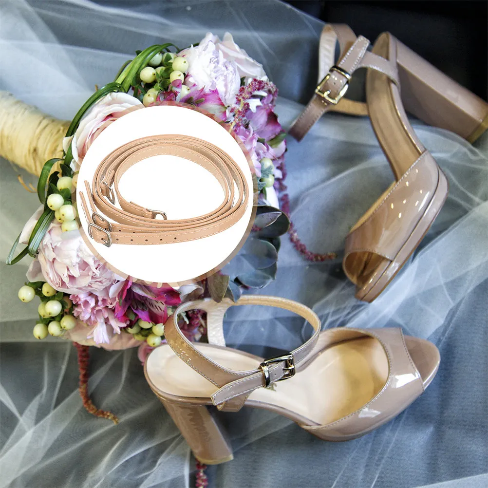 

2 пары съемных ремешков для туфель на высоком каблуке, противоскользящие регулируемые шнуровые ремешки, поддержка голеностопа, сменные детали для обуви с широким верхом