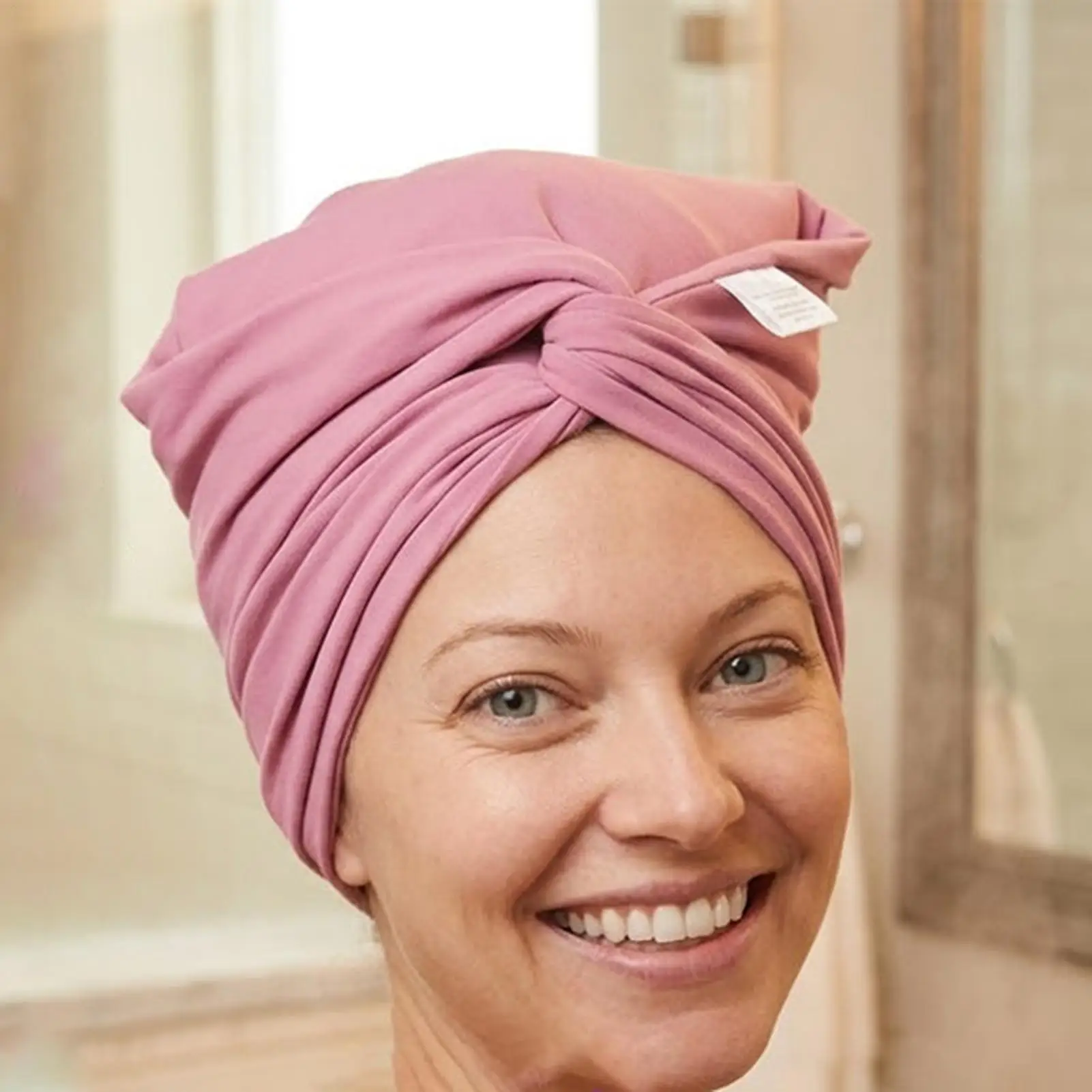 anti-frizz hair towel Super Absorbent Hair Turban Towel elastic fiber Hair drying Wrap for Women Bathroom Shower Travel