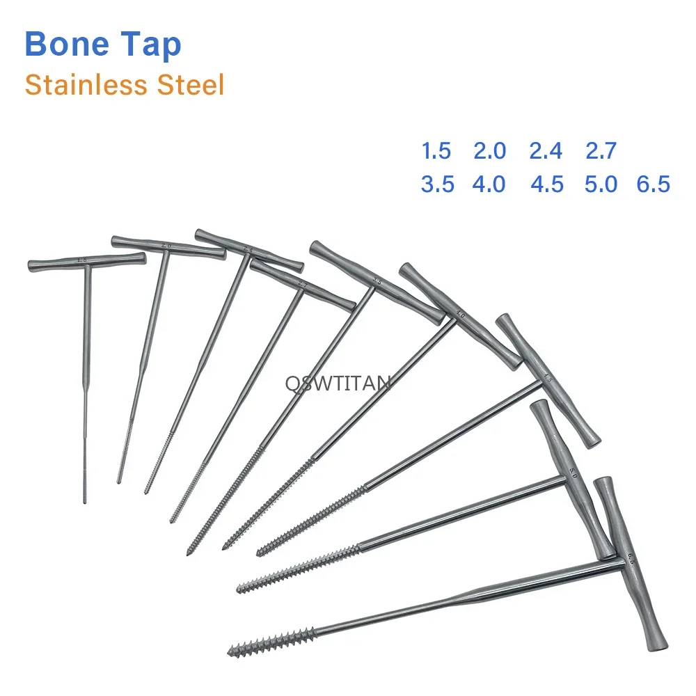 Bone Tapping Cancellous Tap Upper Lower Limb Bone Screw Thread Tap T Type Handle Orthopedic Instrument 1pc