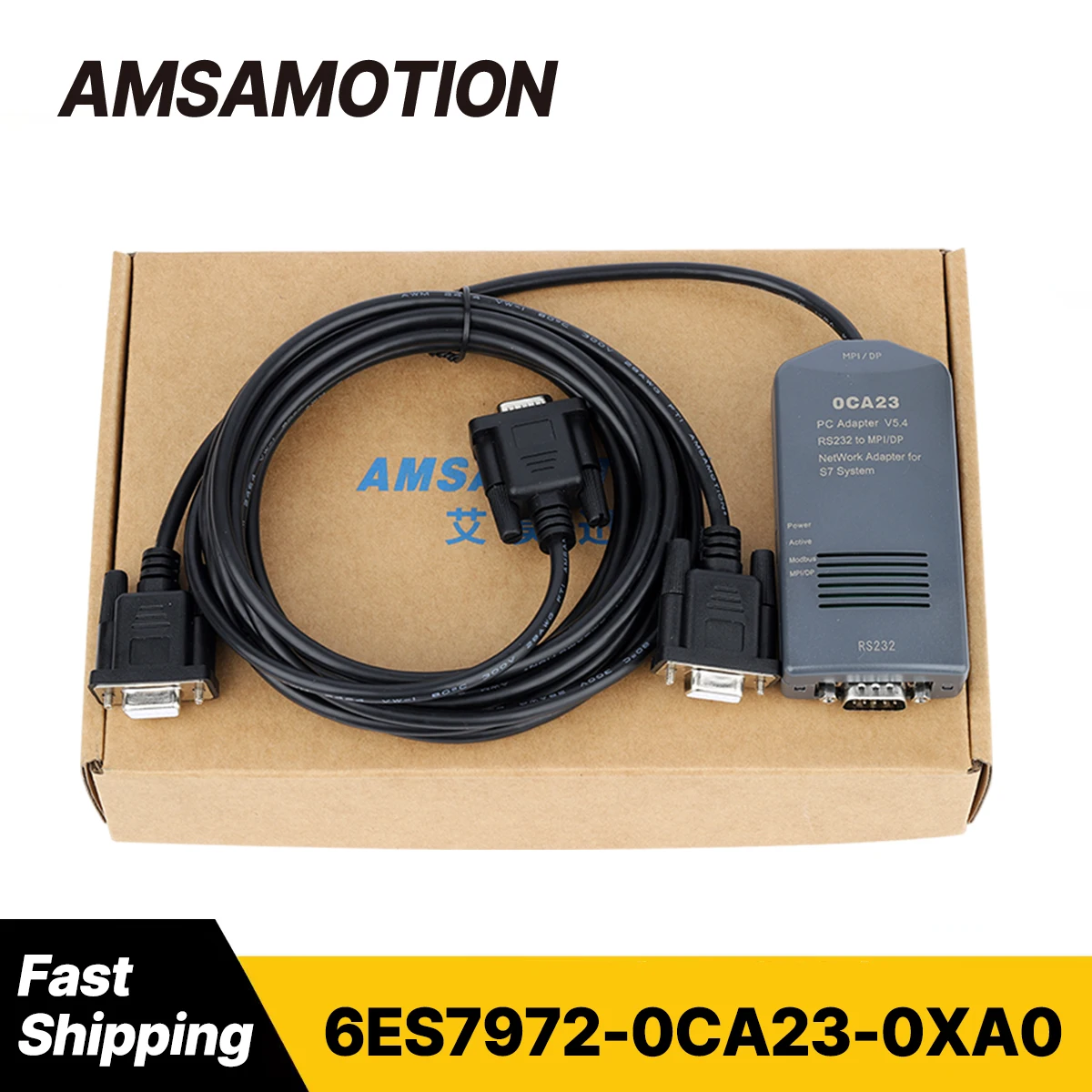 PC-MPI Programming Cable 6ES7972-0CA23-0XA0 Suitable for Siemens S7-300 400 PLC Adapter Data Download Cable RS232