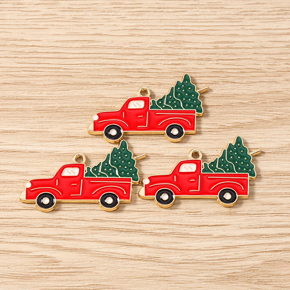 Tusember 10 Stück Emaille-Weihnachts-Lebkuchenhaus-Charms für Weihnachten, Halsketten, Ohrringe, Armbänder, Anhänger, Basteln – Detail 5