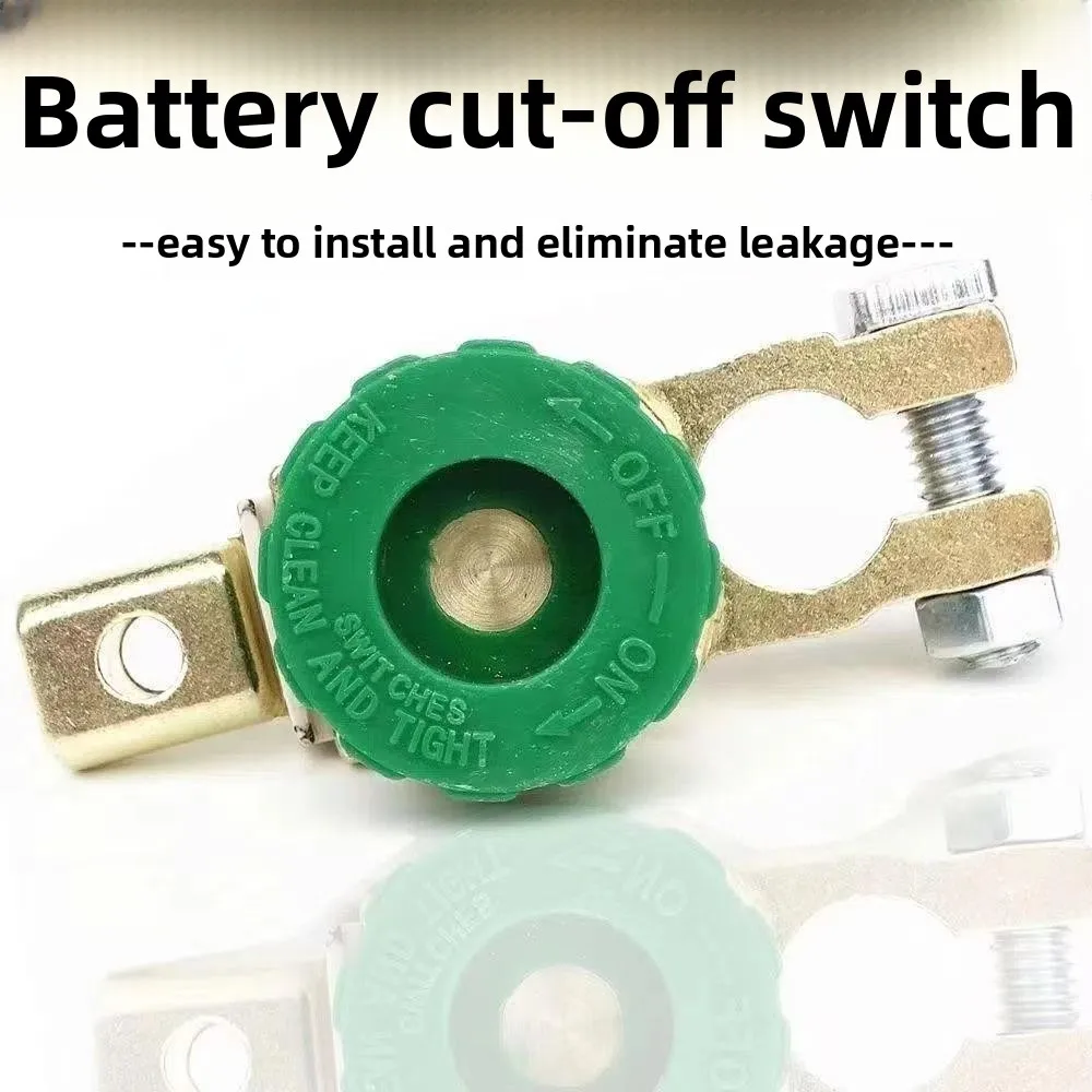 Universal Car Battery Switch Battery Terminal Link Switch Car Battery Power-off Switch Quick Cut-off Disconnect Protector RV