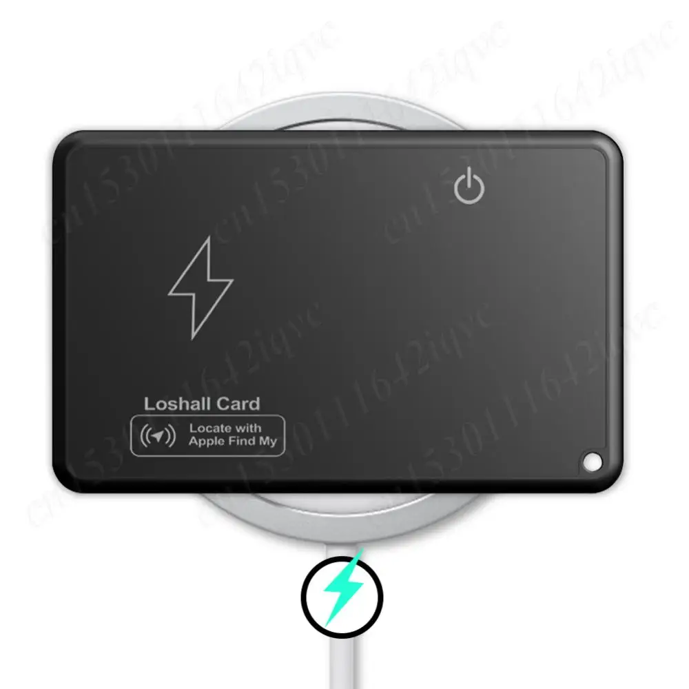 

Wireless Charging Smart Card Tracker Bluetooth-Compatible Work with Apple Find My App Item Locator Waterproof for Purse Passport