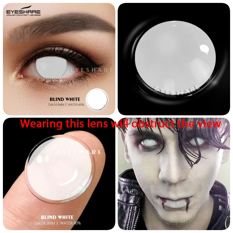 EYESHARE Colored Contact Lenses For Eyes 1Pair Cosplay Anime Lens Yearly Cosmetics Contact Lenses Halloween Lenses Beauty Makeup