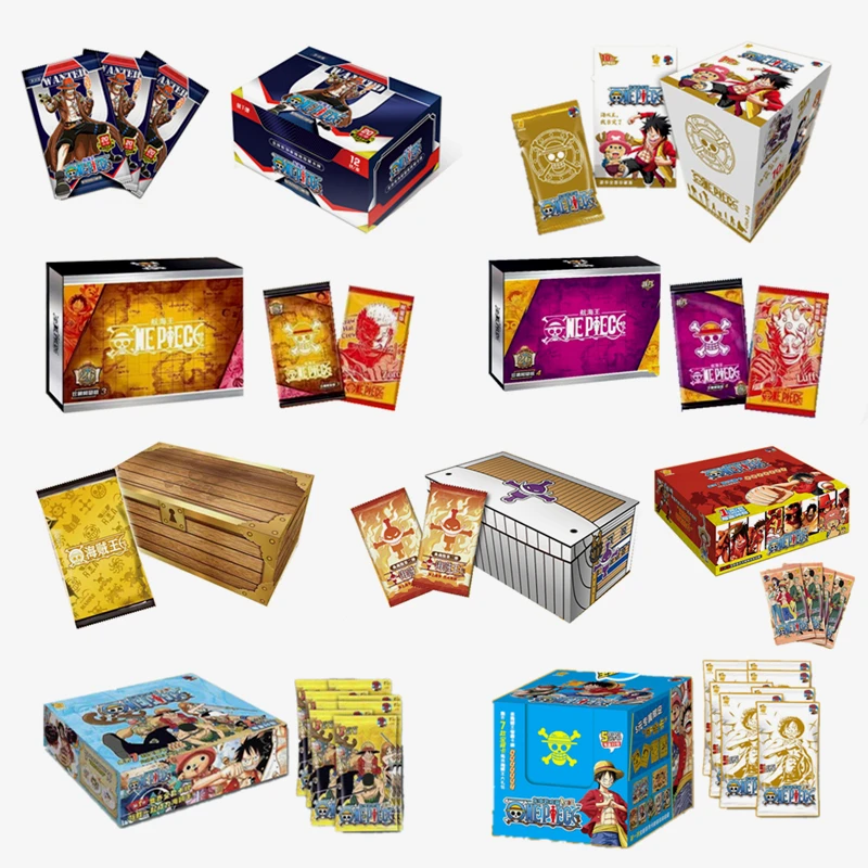 Cartes de collection One Piece, boîte de rappel, cartes de jeu d\'anime rares