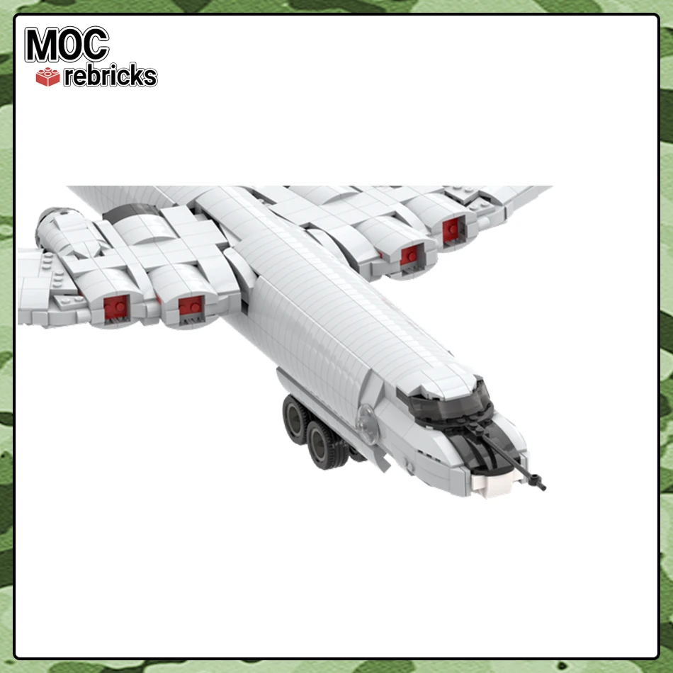 MOC Military M-4 Bison Soviet Long-range Bomber Building Block Model Bricks Collection DIY Toys for Kid Christmas GiftsF101