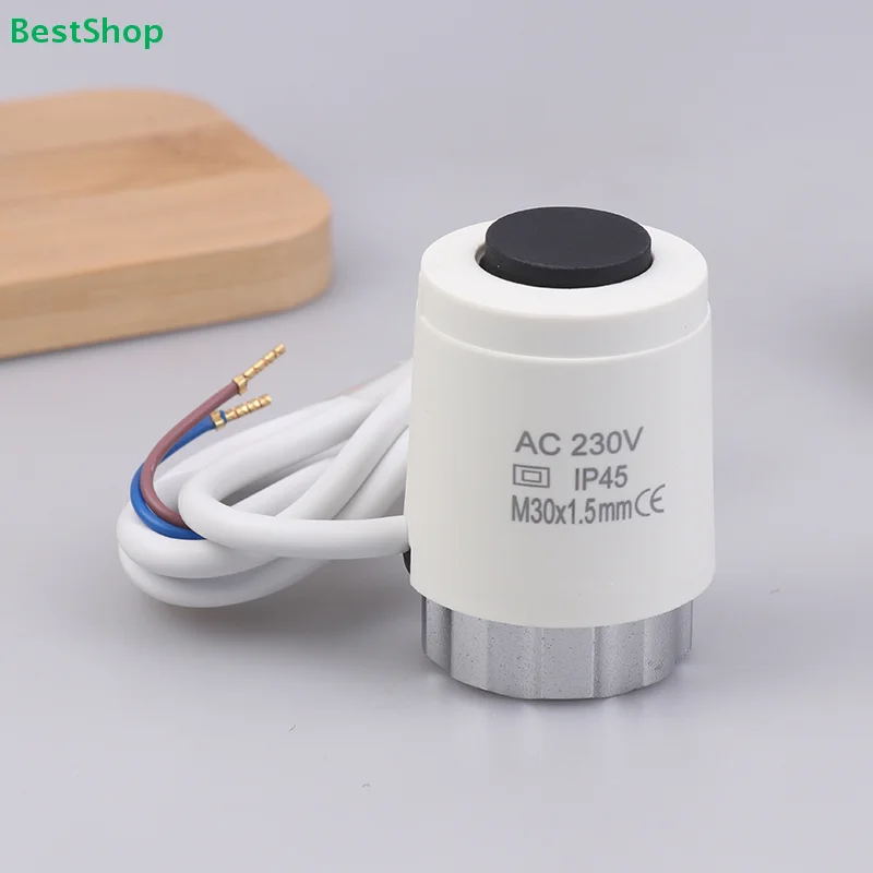 〔Rebecca〕Normally Closed Thermal Actuator - AC 230V M30x1.5mm IP45 for Underfloor Heating Valves