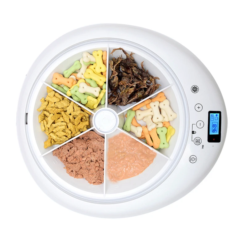 

Smart Electronic Auto 6 Meal Trays Cat Dog Bowl Timed Electric Automatic Pet Feeder