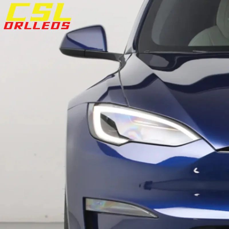 Per Tesla Model S DRL LED rosso blu ambra giallo viola luci di marcia diurna bordo luce di svolta modulo DRL scheda LED