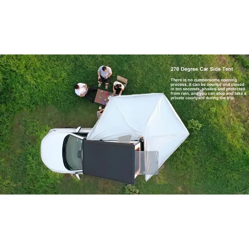 Nova barraca dobrável automática para 2 pessoas, telhado de alumínio, casca dura, barraca de carro, acampamento ao ar livre, concha superior, venda