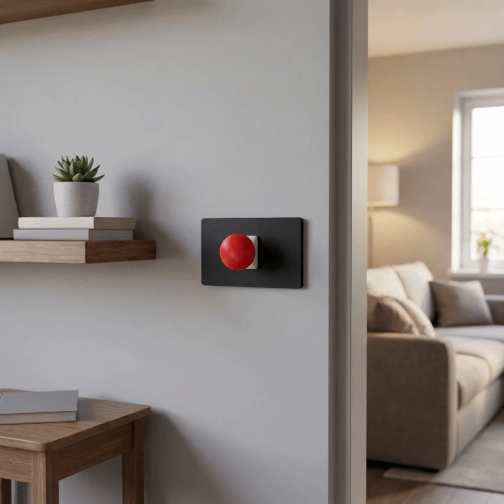 3D Printed Wall Switch Cover Handle Style Lightweight Switch Protector Dustproof Minimalist Outline Wall Ornament