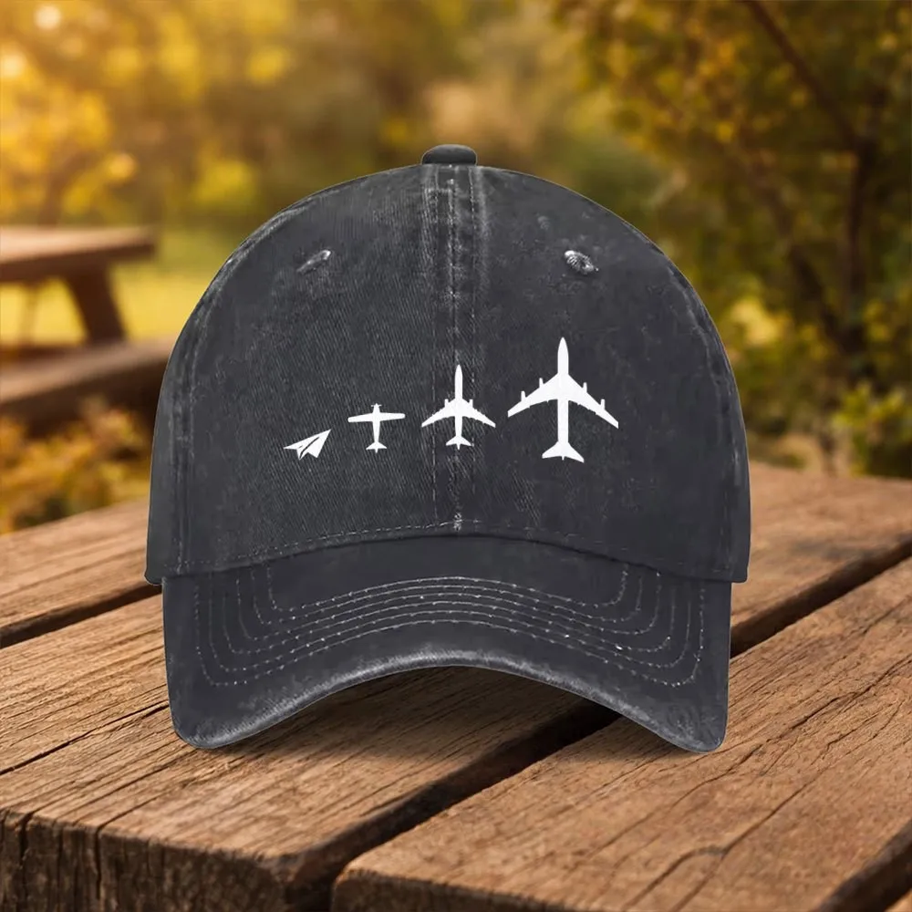 Flight-Evolution-Pattern-Baseball-Cap-Unisex-Washed-Cotton-Duckbill-Hat-for-Outdoor-Sports-Travel