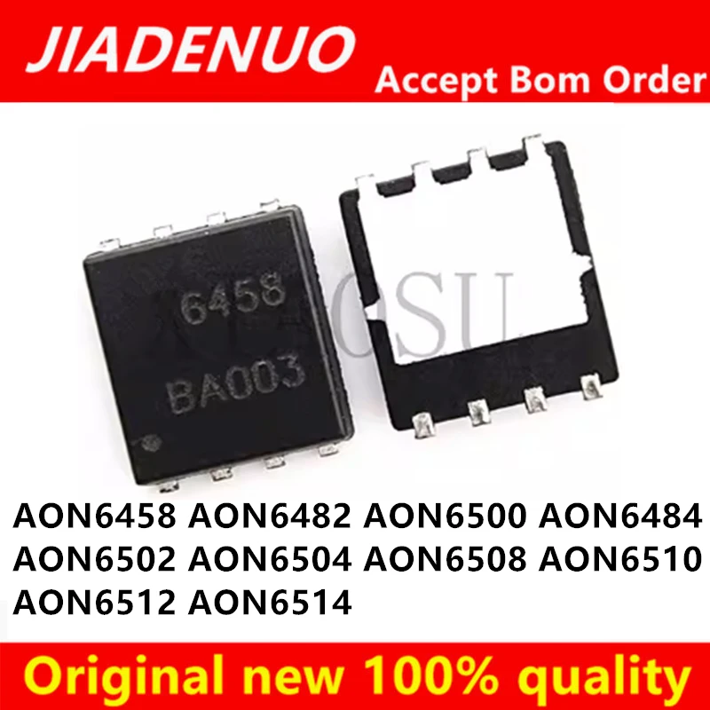 (5PCS)100% New AON6458 AON6482 AON6484 AON6500 AON6502 AON6504 AON6508 AON6510 AON6512 AON6514 QFN-8