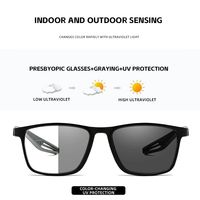 Photochromic Anti-Blue Light Reading Glasses Blue Ray Blocking Eye Protection Square Eyeglasses Sports Ultralight