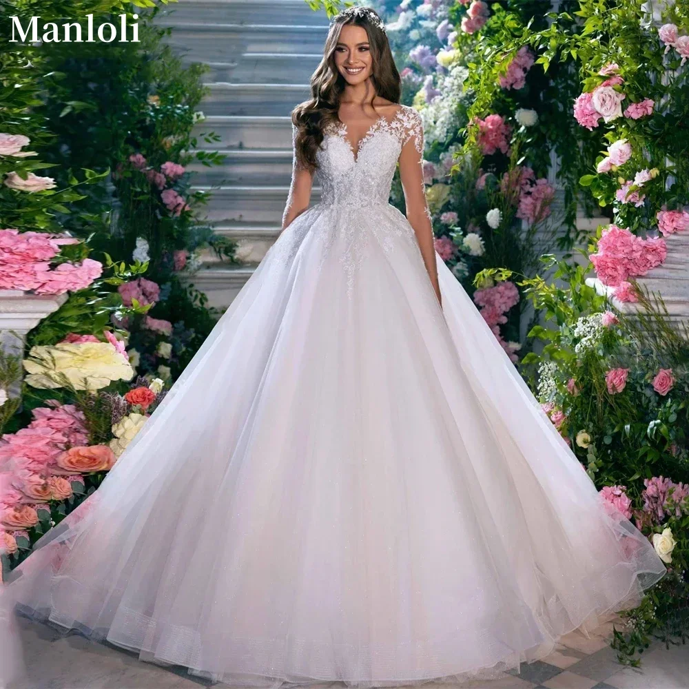 

Arab Sweetheart Princess Wedding Dress Lace Tulle Bridal Dress Backless Button A-line Bridal Ball Dress Customized