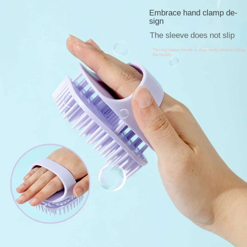 Durable TPE Shampoo Massager Brush Care Tool Multifunctional Shampoo Comb 7 Colors Scalp Massage Brush Clean Massage